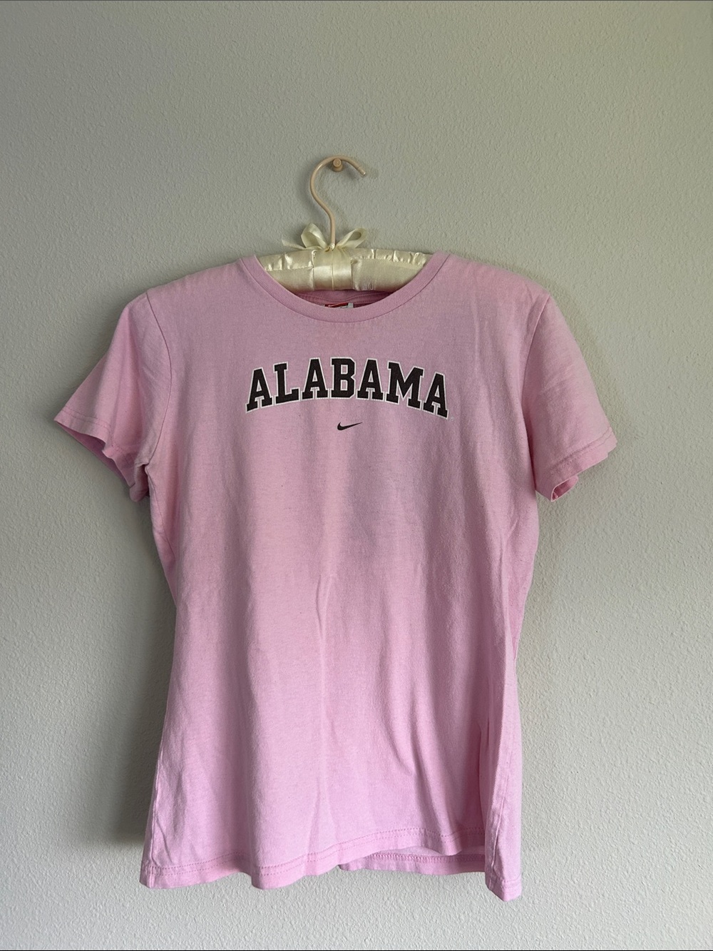 Vintage 90’s Nike Pink Alabama Short Sleeve Crew Tee